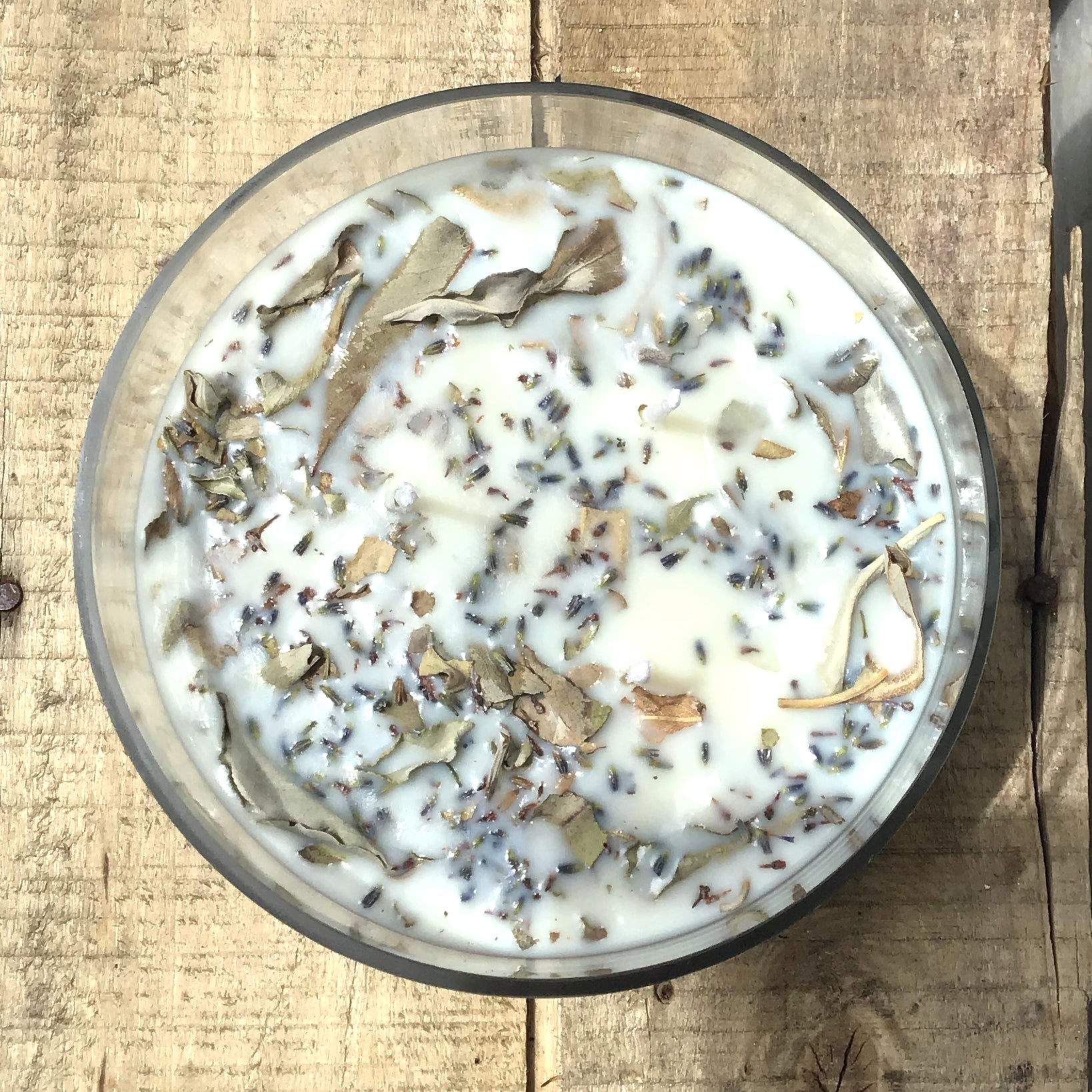 Lavender + White Sage Aromatherapy Soy Candle