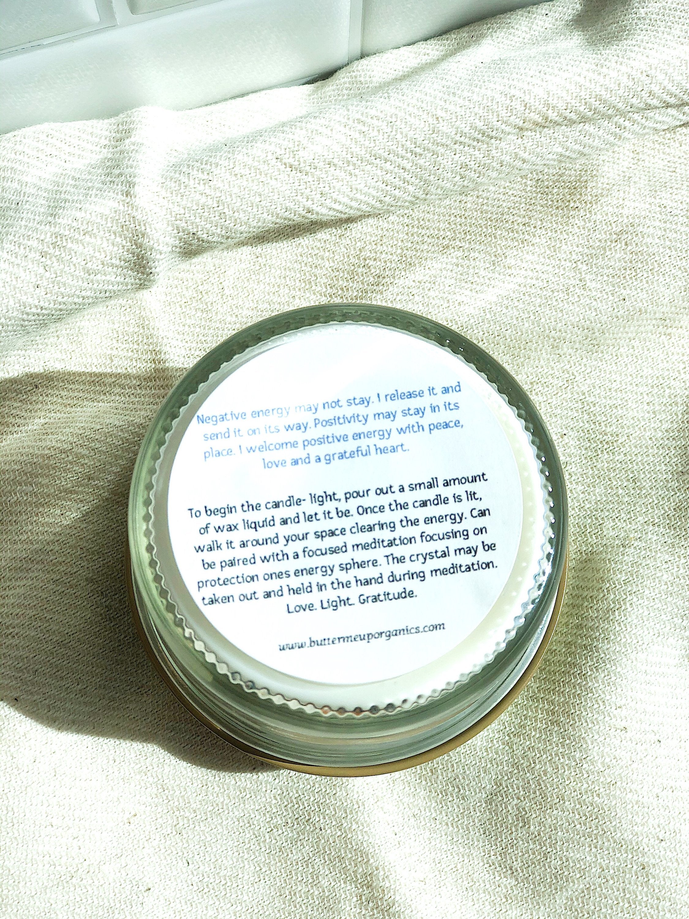 Space Clearing Intention Soy Candle