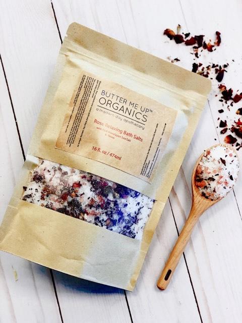 Organic Rose Epsom Salt Bath Soak